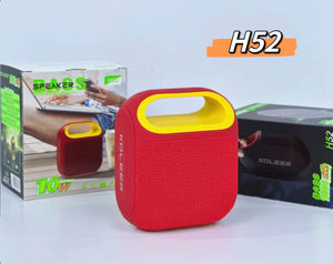 Koleer bluetooth speaker H52 Portable Subwoofer FM Radio TF USB Fabric Waterproof Speaker