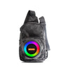 Sling Bag With Built-in RGB Bluetooth Speaker, USB, Aux, SD & Type-C Charging