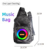 Sling Bag With Built-in RGB Bluetooth Speaker, USB, Aux, SD & Type-C Charging